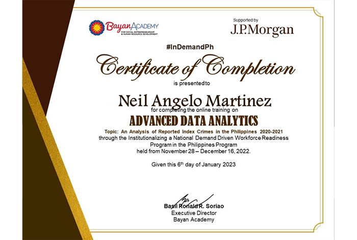 Advanced Data Analytics